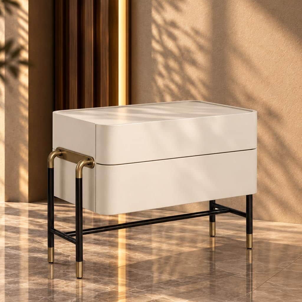 Lona Nightstand Set in sleek clean layout