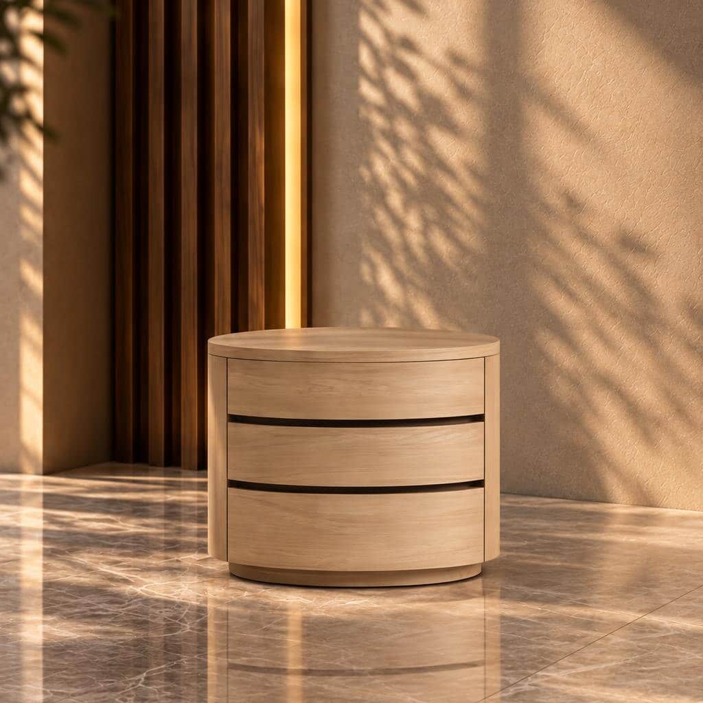 Rostino Nightstand Set in calm organized bedside scene