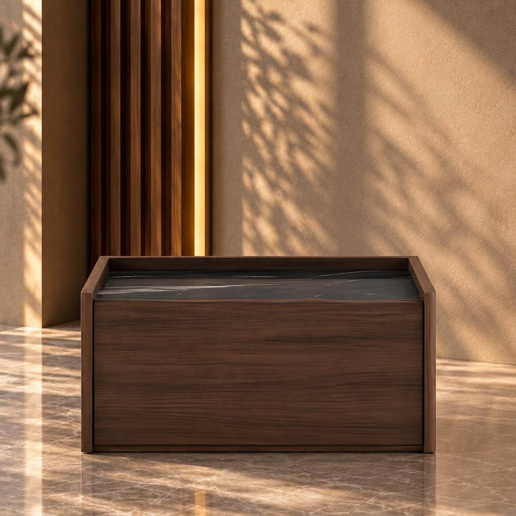 Varenza Nightstand Set in compact furniture showroom view