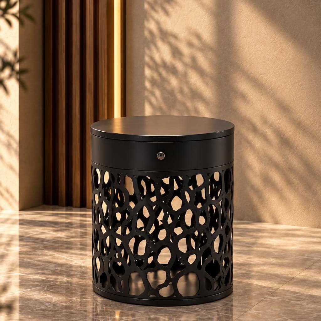 Carmivo Nightstand Set in harmonious nightstand detail