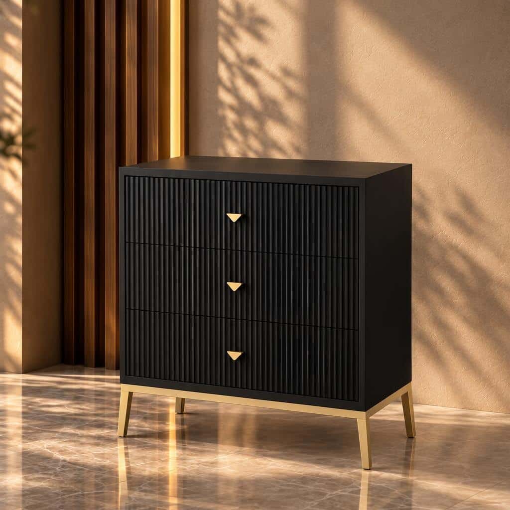 Remo Nightstand Set in compact interior furniture frame