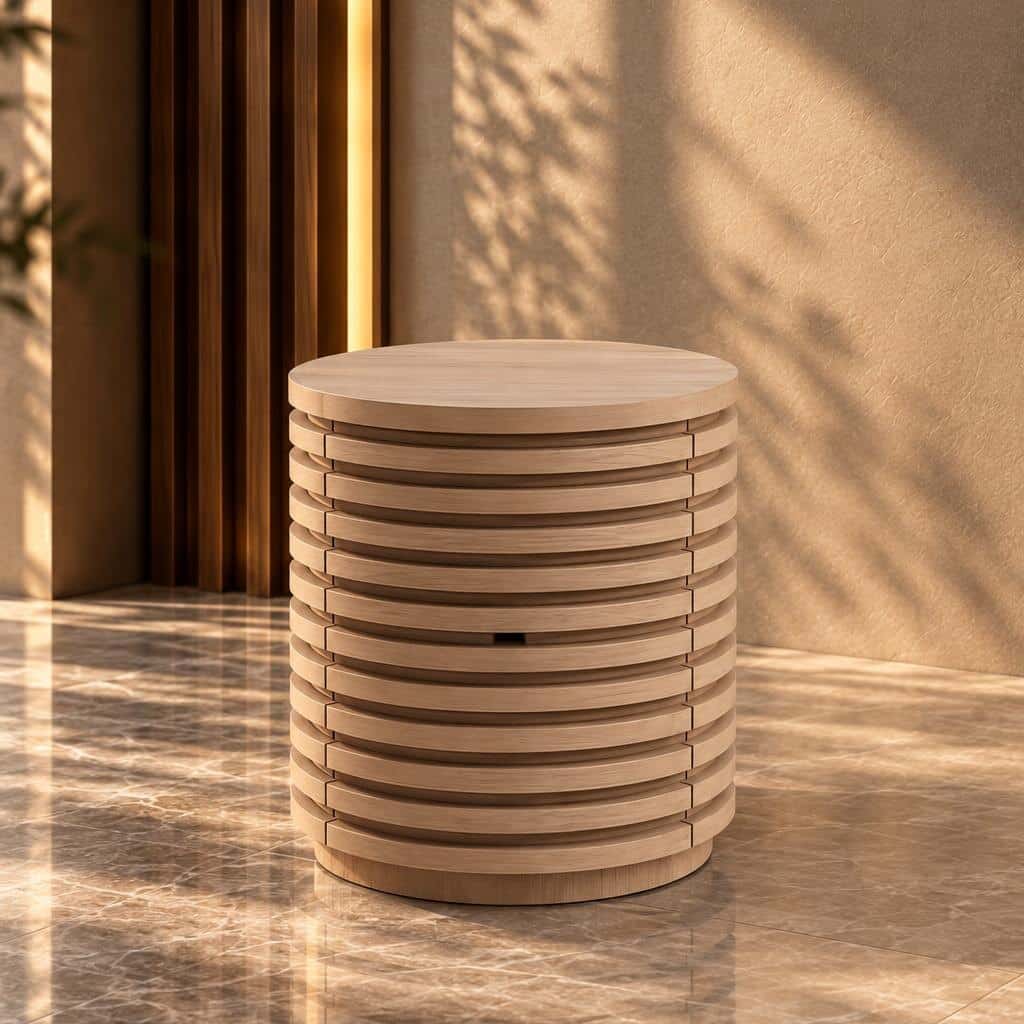Lunviro Nightstand Set in fresh bedside view