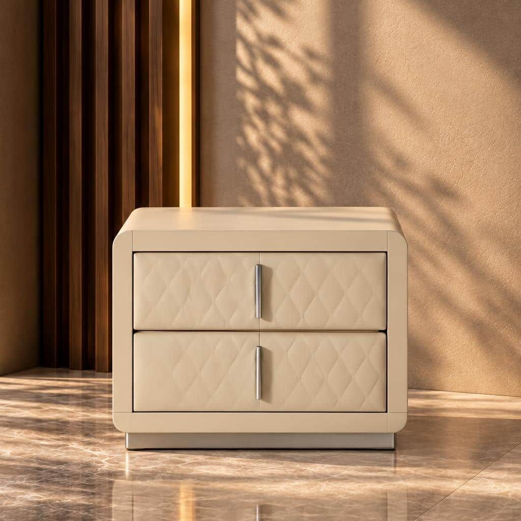 Belviro Nightstand Set in stylish interior furniture frame