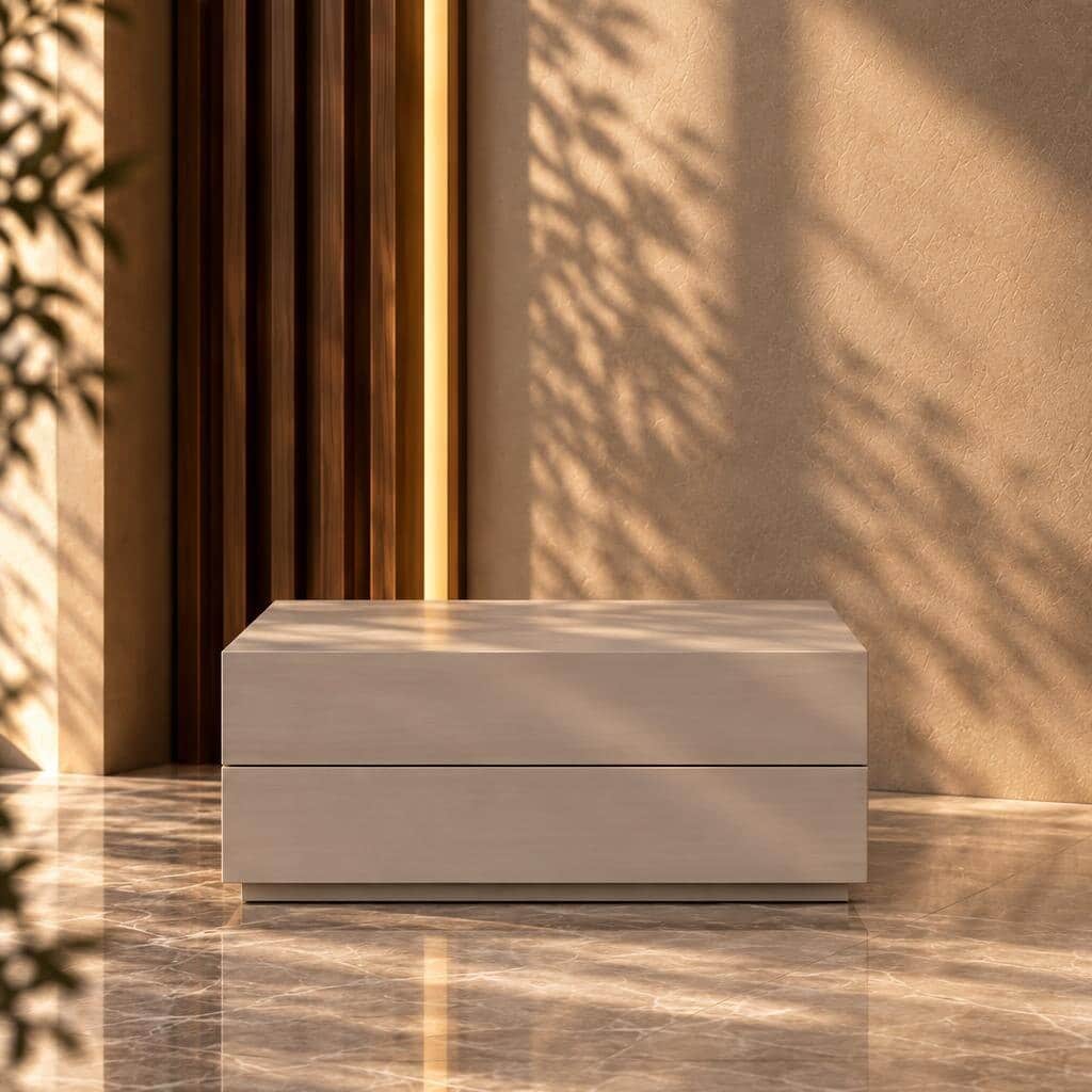Velnora Nightstand Set in minimal calm bedroom display