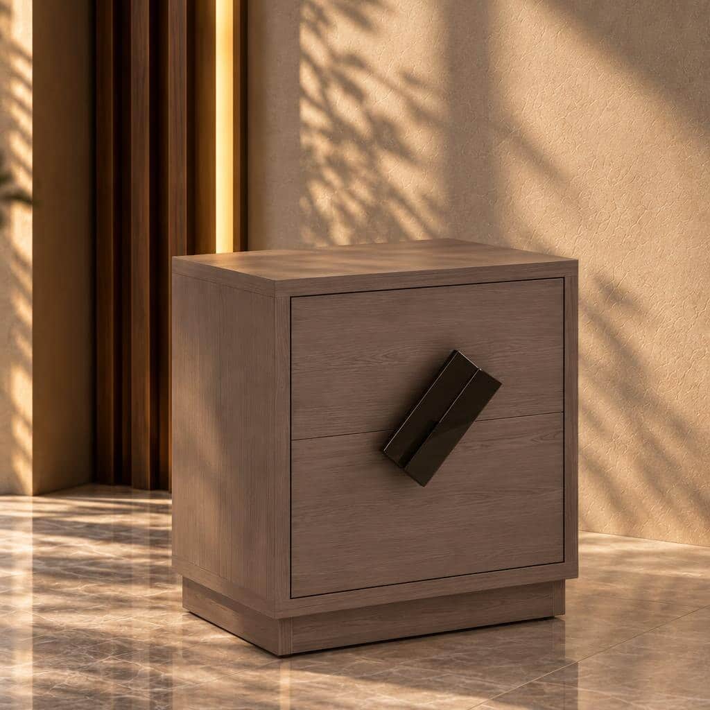 Keno Nightstand Set in neat furniture closeup