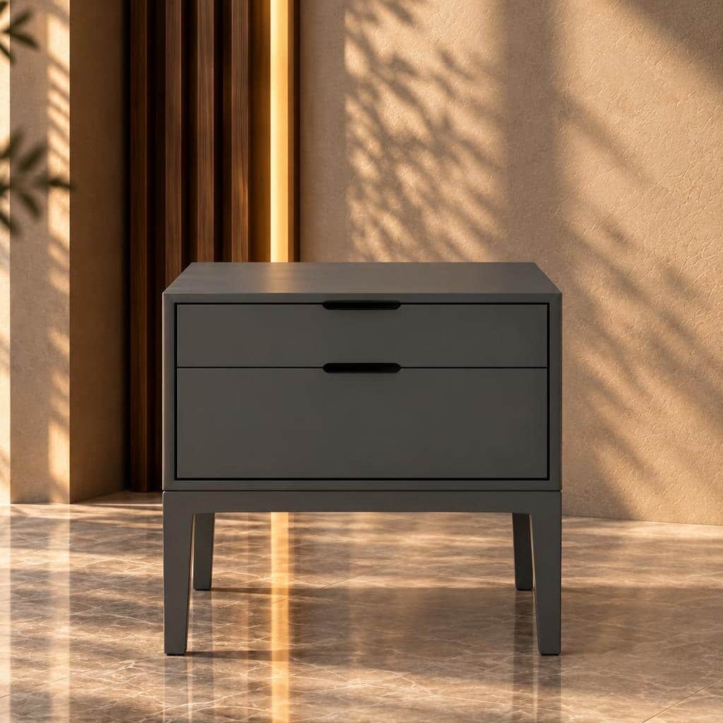 Delzano Nightstand Set in stylish visual product scene