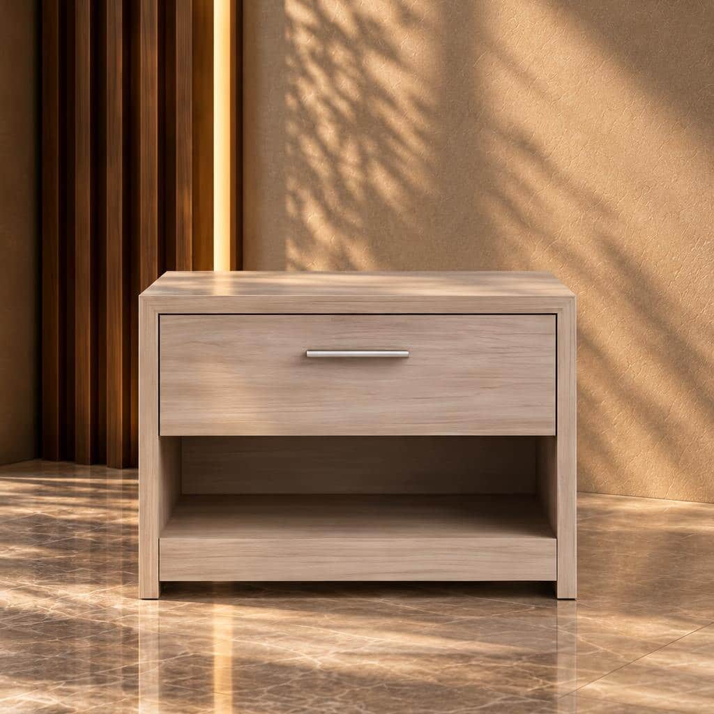 Movira Nightstand Set in timeless clean layout