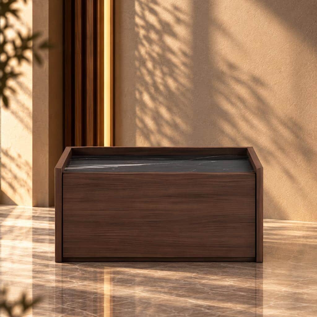 Varenza Nightstand Set in compact furniture showroom view