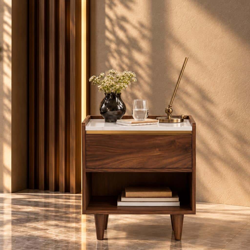 Nila Nightstand Set in chic daily use setup