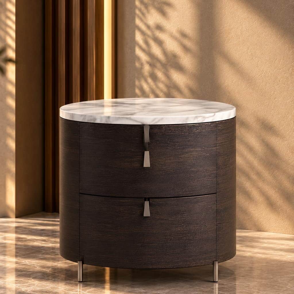 Velmonto Nightstand Set in inviting sleep space detail