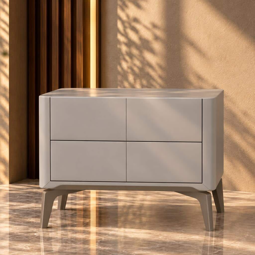 Belzano Nightstand Set in subtle bedroom furniture look