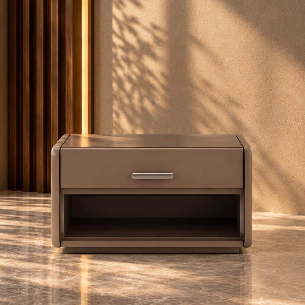 Reno Nightstand Set in sleek soft interior look