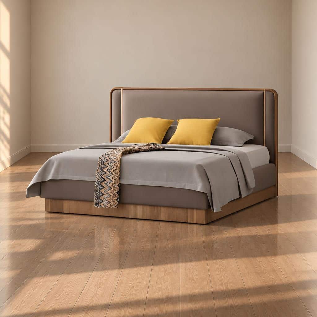 Bedroom set furniture finish and room styling view - image 59076