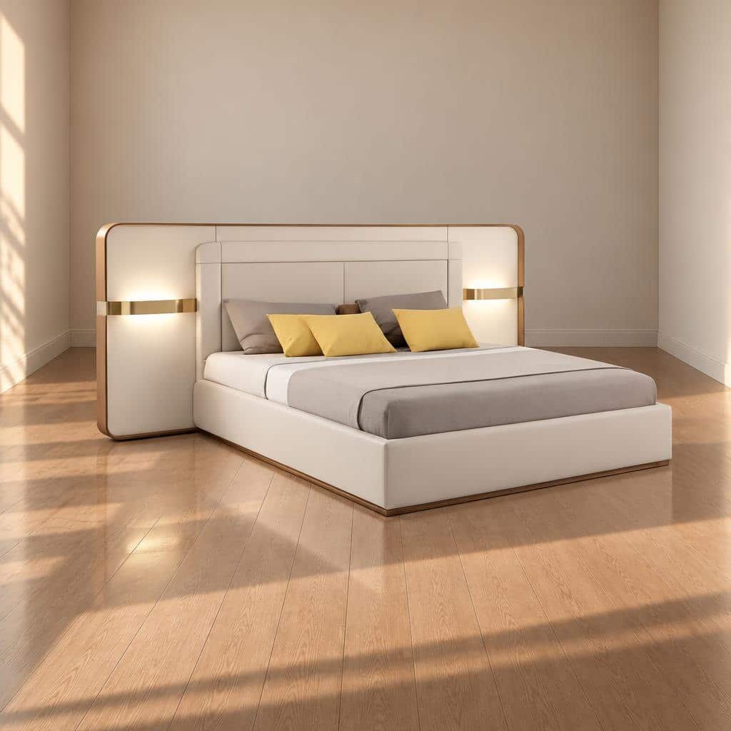 Bedroom set bed and wardrobe view - image 63948