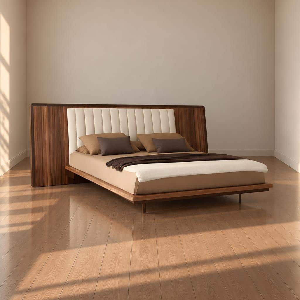 Bedroom set furniture finish and room styling view - image 63578