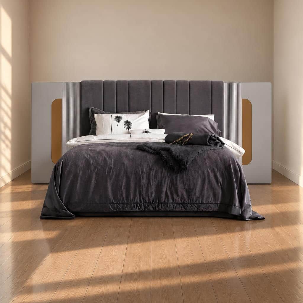 Bedroom set finish detail angle - image 65538