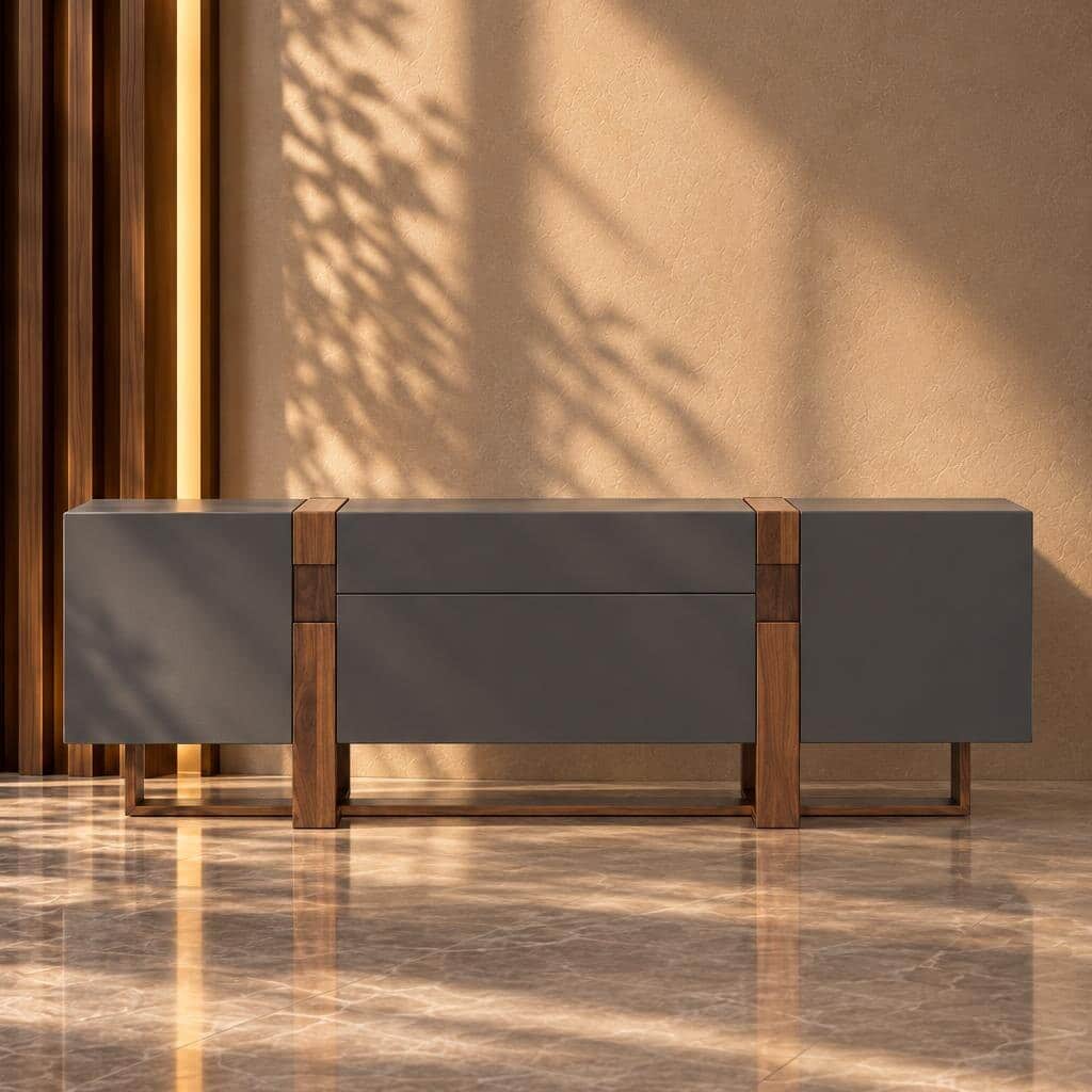 Pavi Buffet captured in a main display for buffet furniture styling