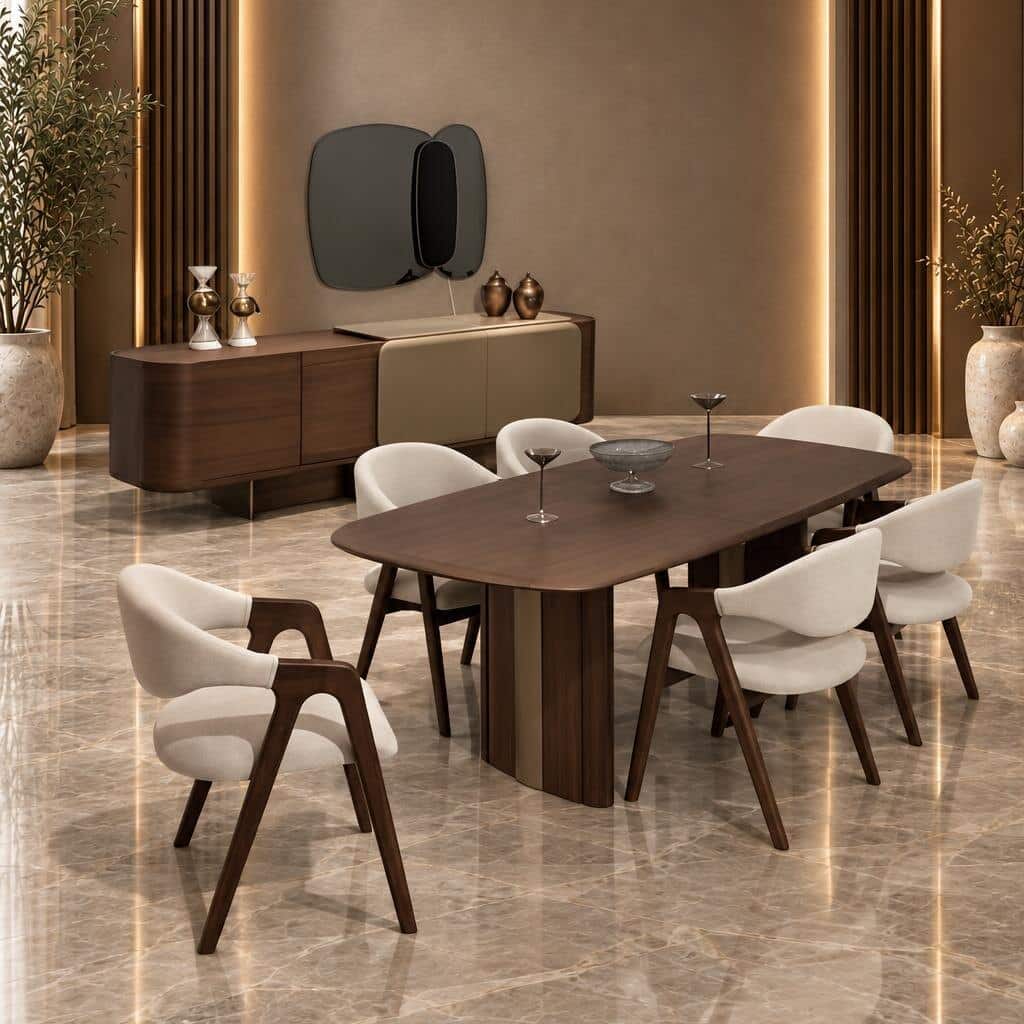 Seron Dining Room Set main view for elegant dining spaces