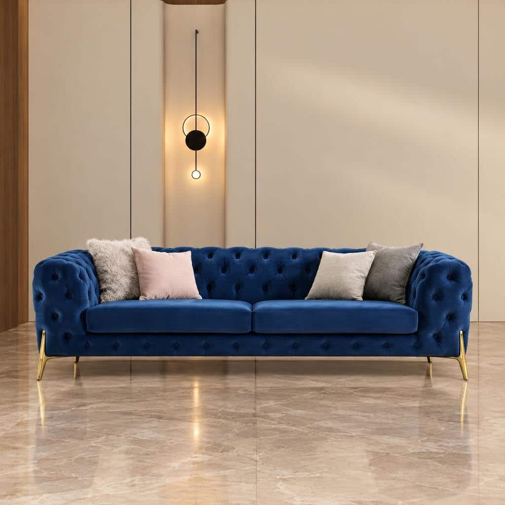 Zelmo Living Sofa front view for modern living room sofa furniture
