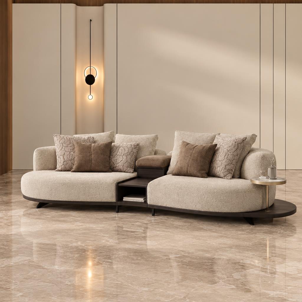 Rynox Living Sofa detail view for modern living room sofa furniture