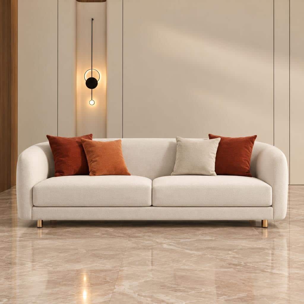 Dova Living Sofa front view for modern living room sofa furniture