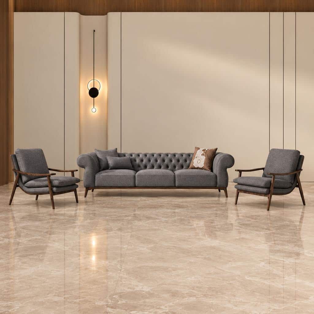 Cyan Living Room Set premium view for refined home seating