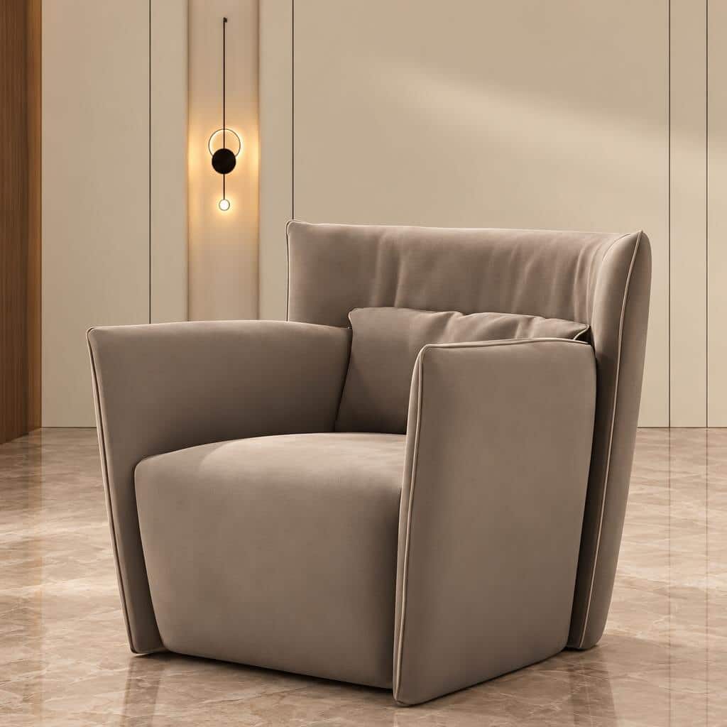 Brela Living Chair detail view for relaxed seating areas