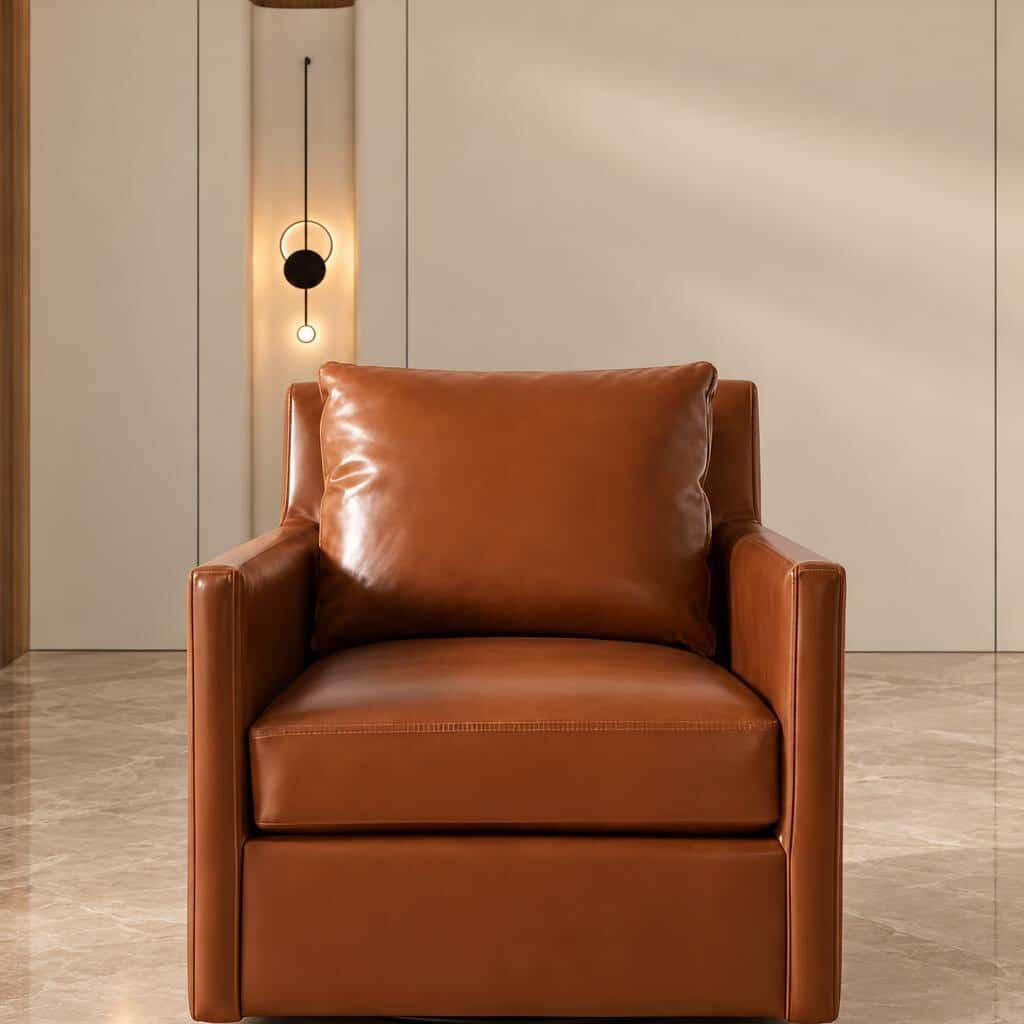Coal Living Chair angled view for modern living room seating