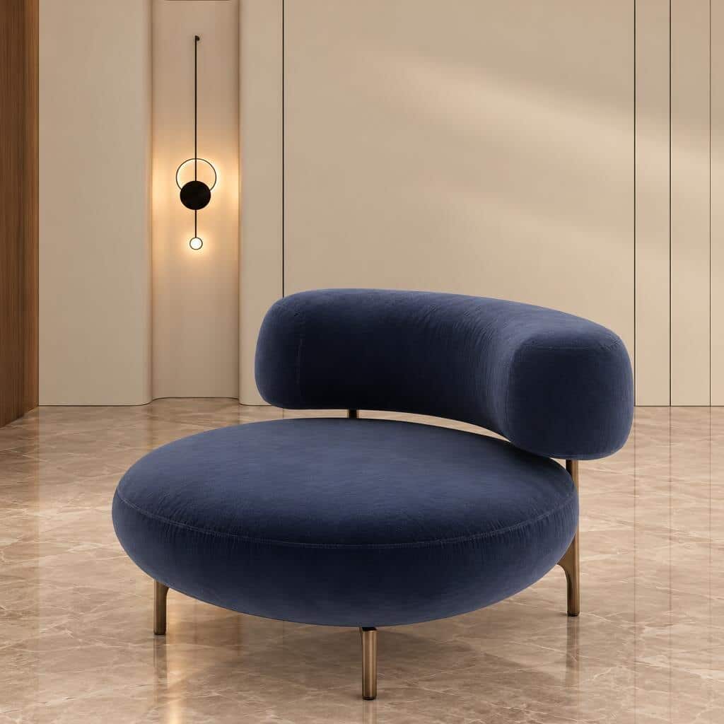 Avion Living Chair side profile for relaxed seating areas