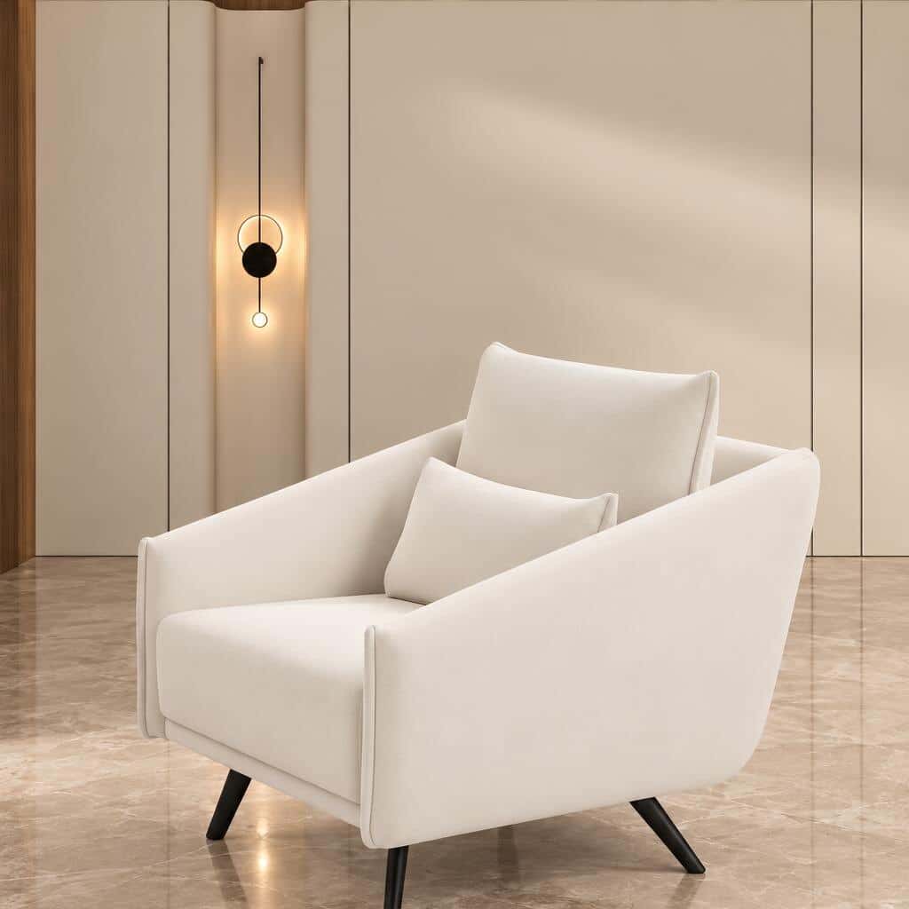 Aura Living Chair angled view for premium interior styling