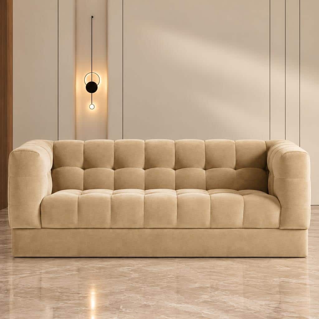 Aura Living Sofa front view for modern living room sofa furniture