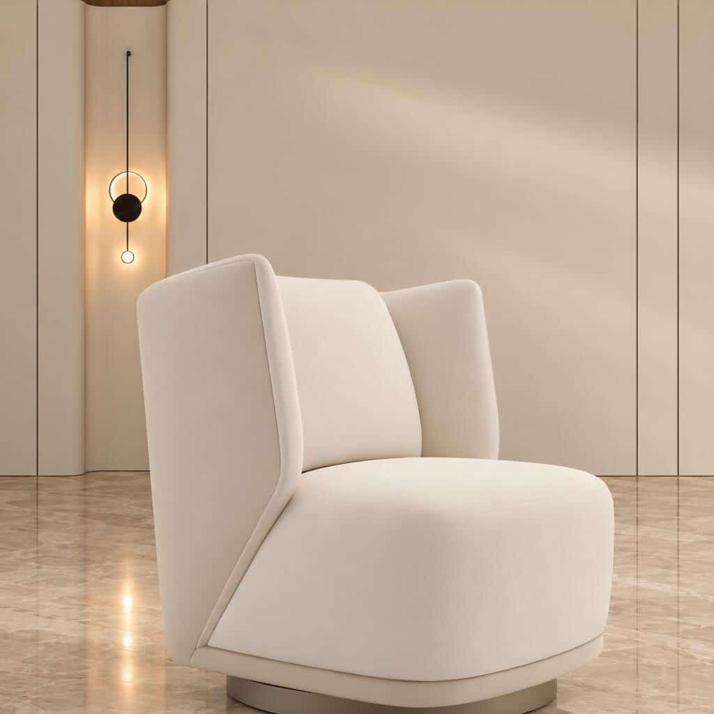 Drivo Living Chair side profile for comfortable lounge furniture