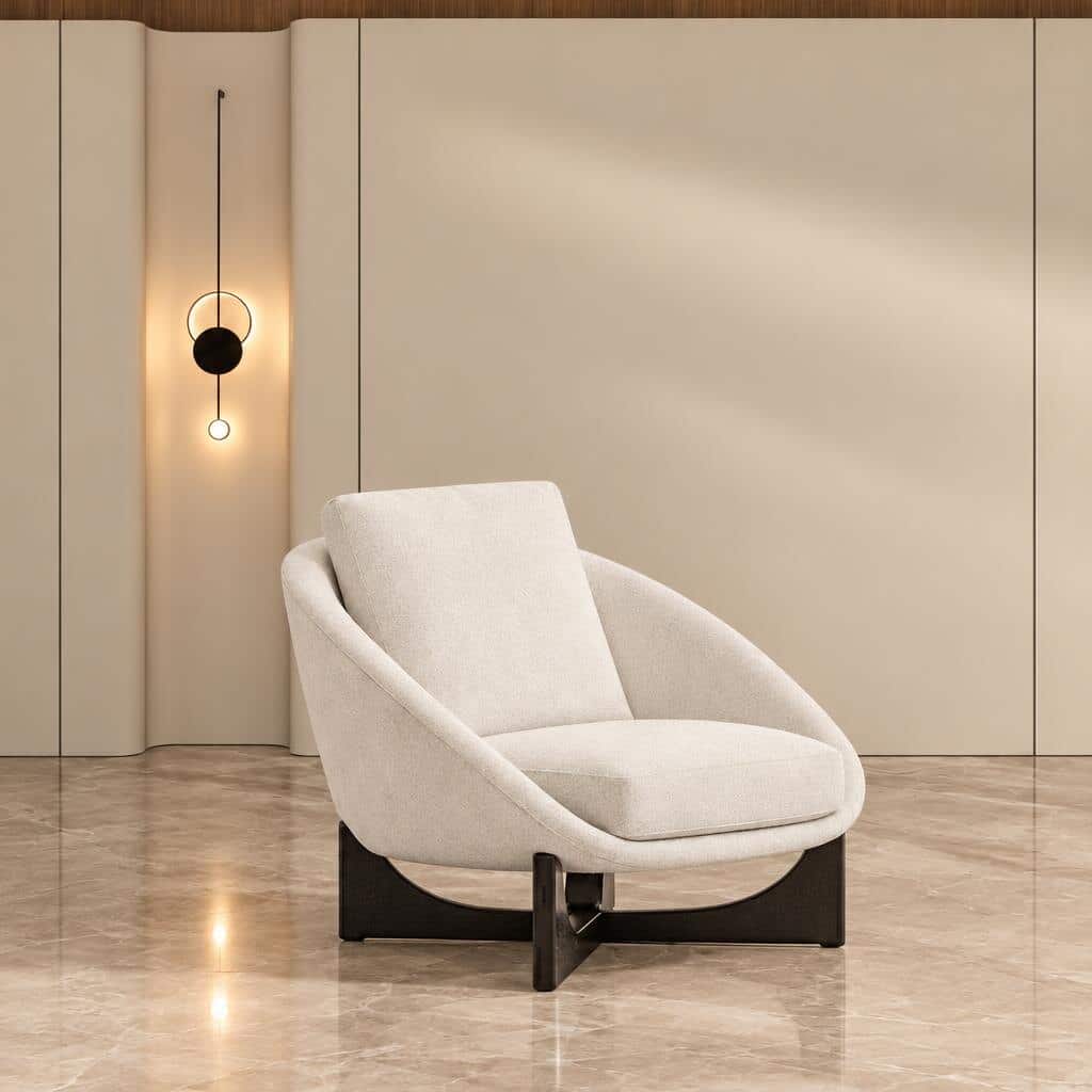 Eron Living Chair front view for comfortable lounge furniture