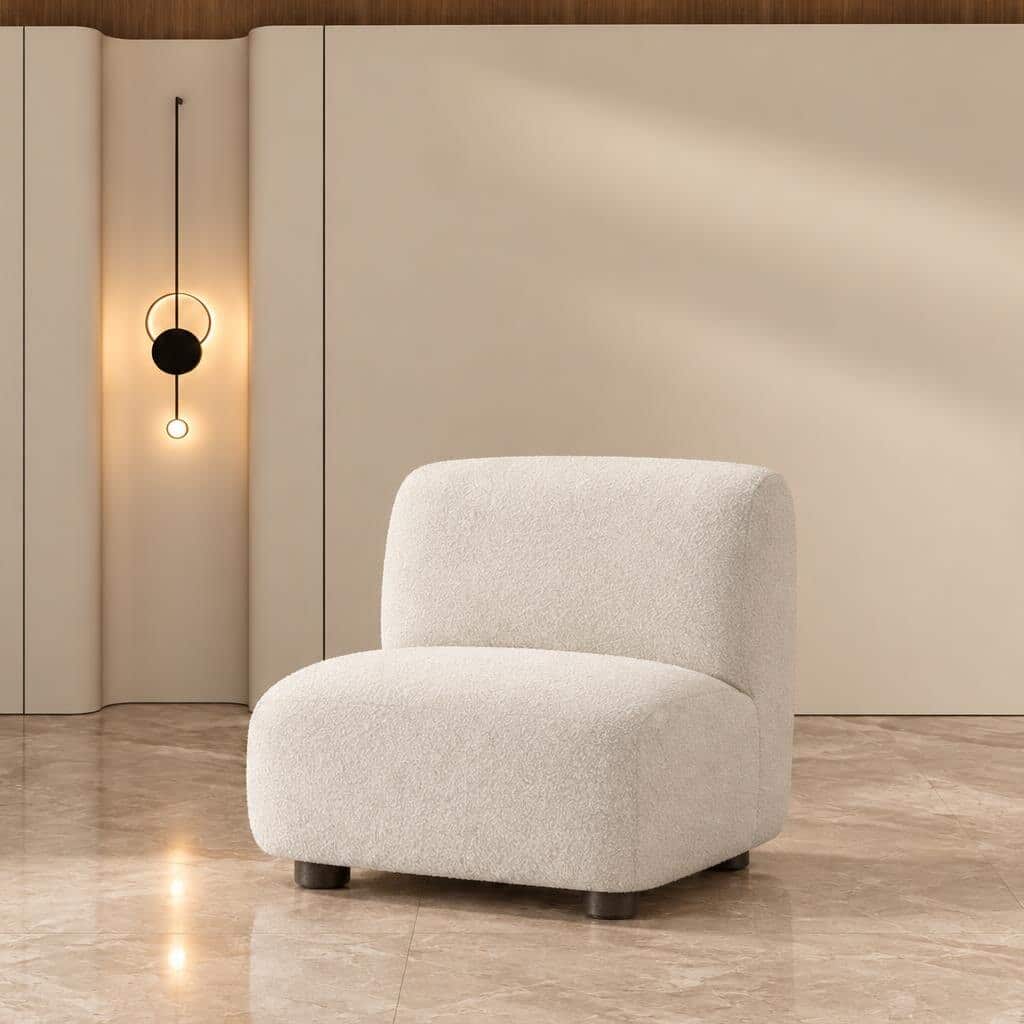 Iroa Living Chair front view for polished furniture displays