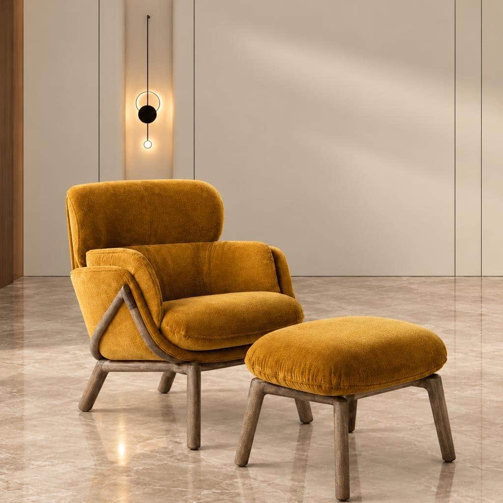 Pure Living Chair side profile for refined home seating