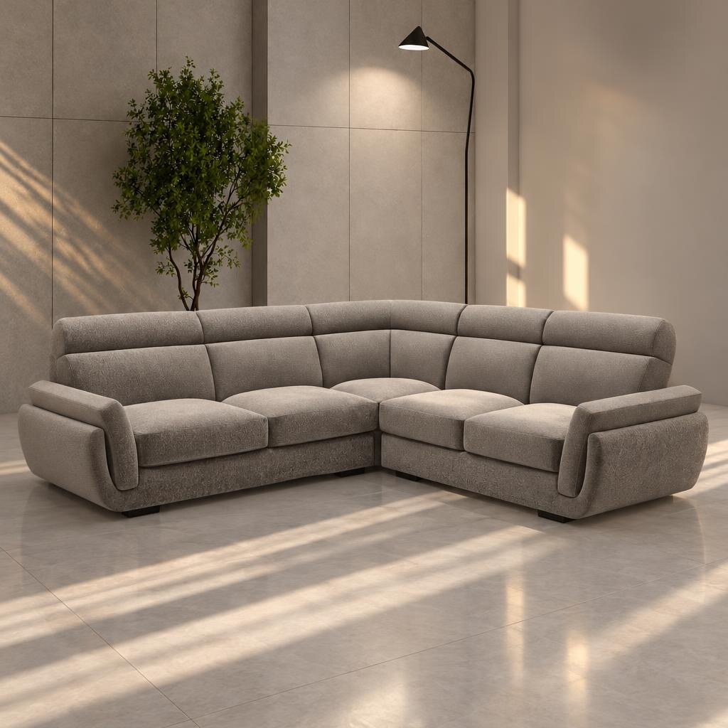 Savi L Shape front view for modern L Shape living room furniture