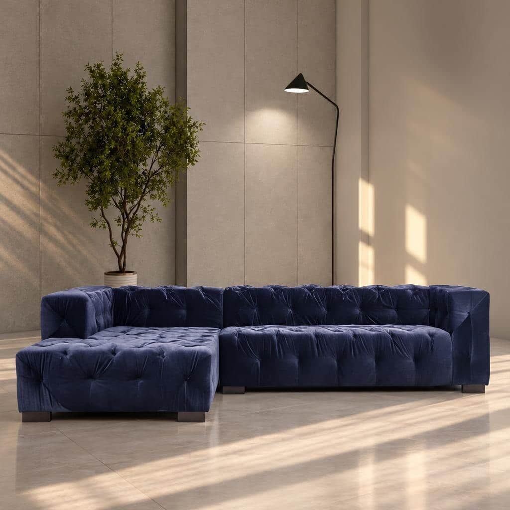 Loft L Shape front view for modern L Shape living room furniture