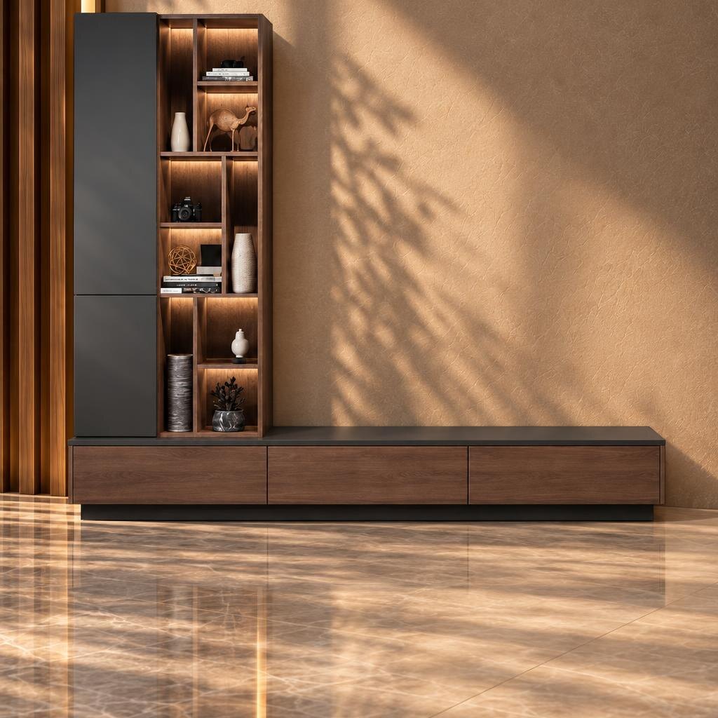 closed tv unit design