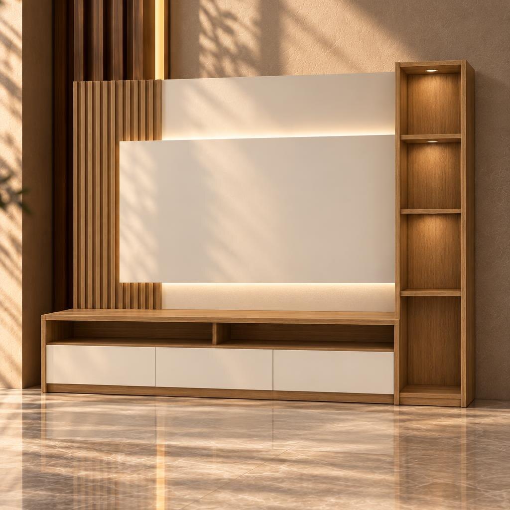 open tv unit design